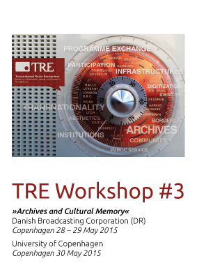 TRE Workshop #3 Program